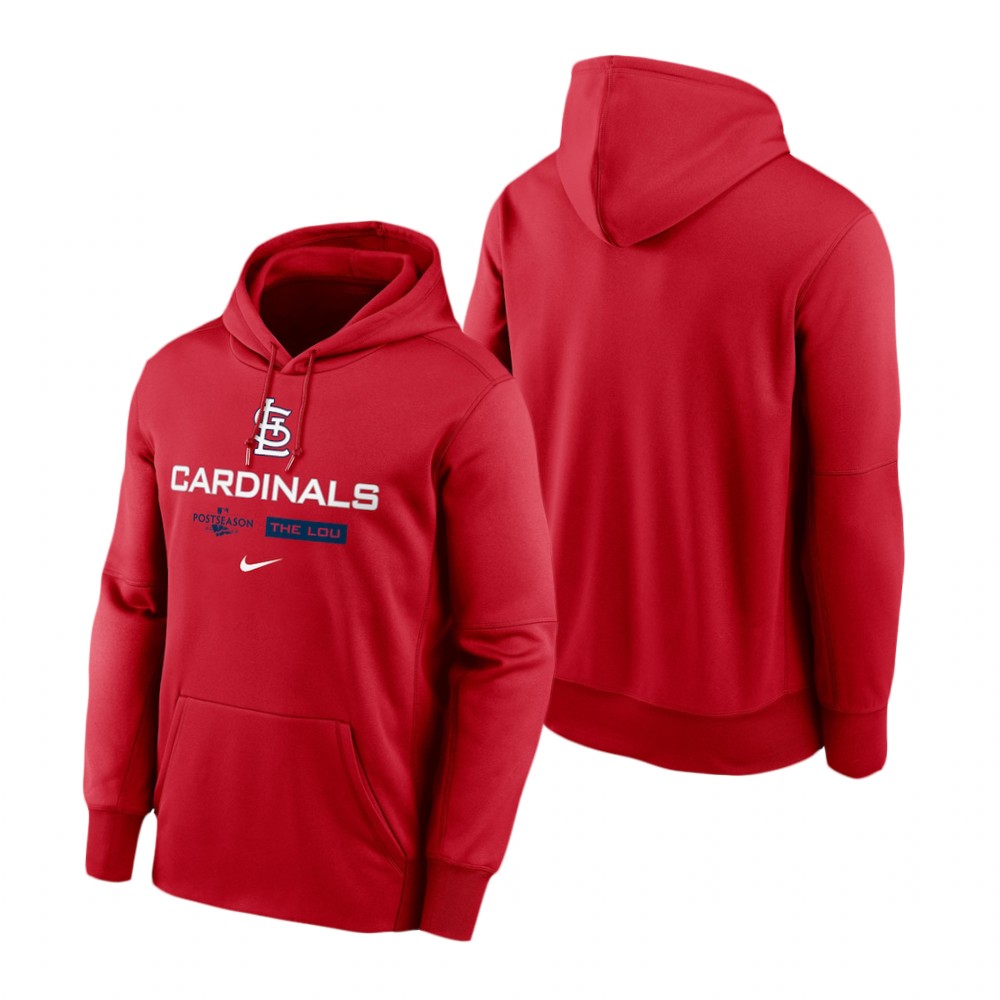 St. Louis Cardinals Red 2022 Postseason Dugout Hoodie St. Louis Cardinals Red 2022 Postseason Dugout Hoodie