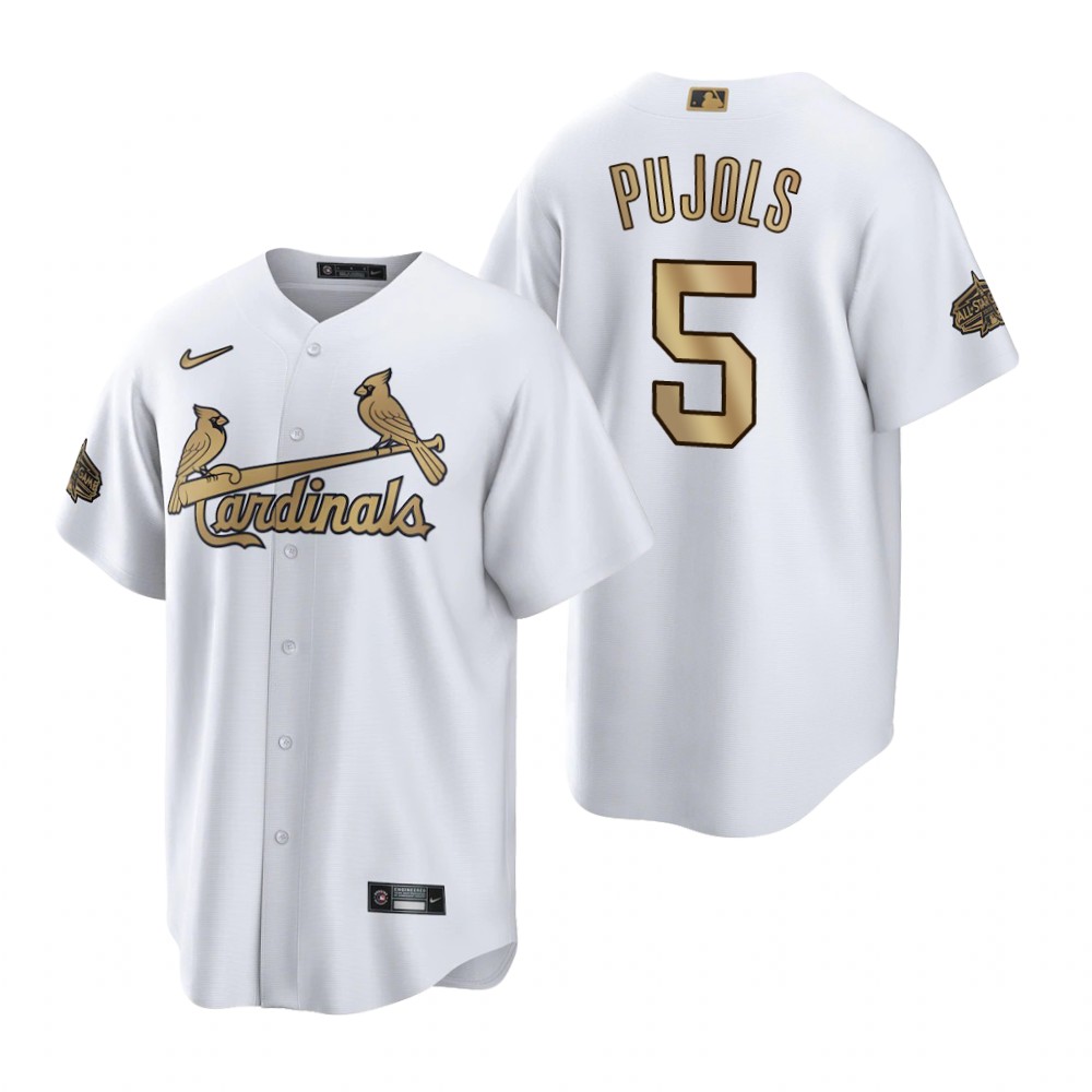 St. Louis Cardinals Albert Pujols White 2022 MLB All-Star Game Replica Jersey