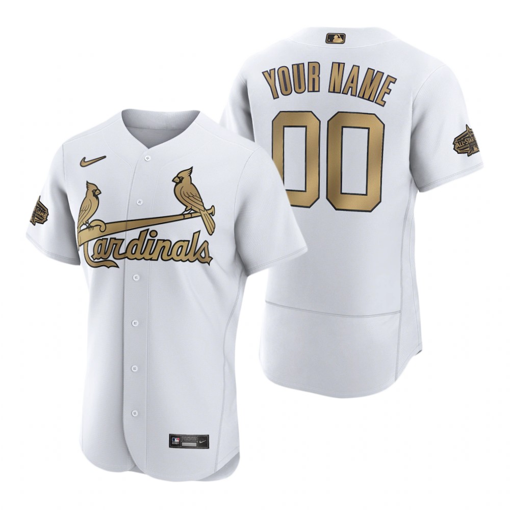 Men's St. Louis Cardinals Custom White 2022 MLB All-Star Game Authentic Jersey