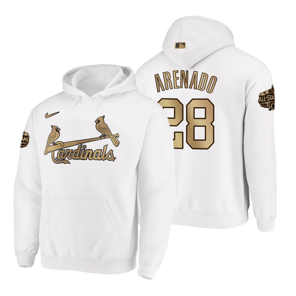 St. Louis Cardinals Nolan Arenado White 2022 MLB All-Star Game Hoodie St. Louis Cardinals Nolan Arenado White 2022 MLB All-Star Game Hoodie