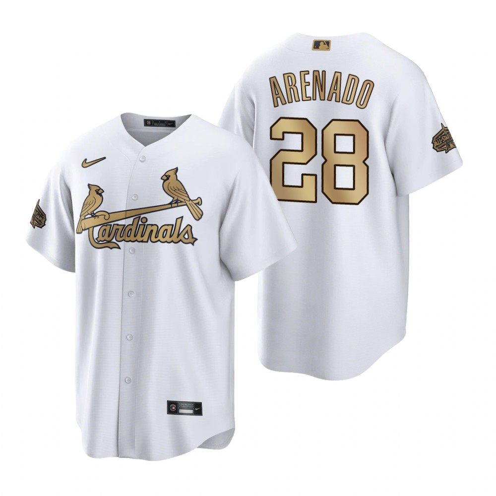 St. Louis Cardinals Nolan Arenado White 2022 MLB All-Star Game Replica Jersey