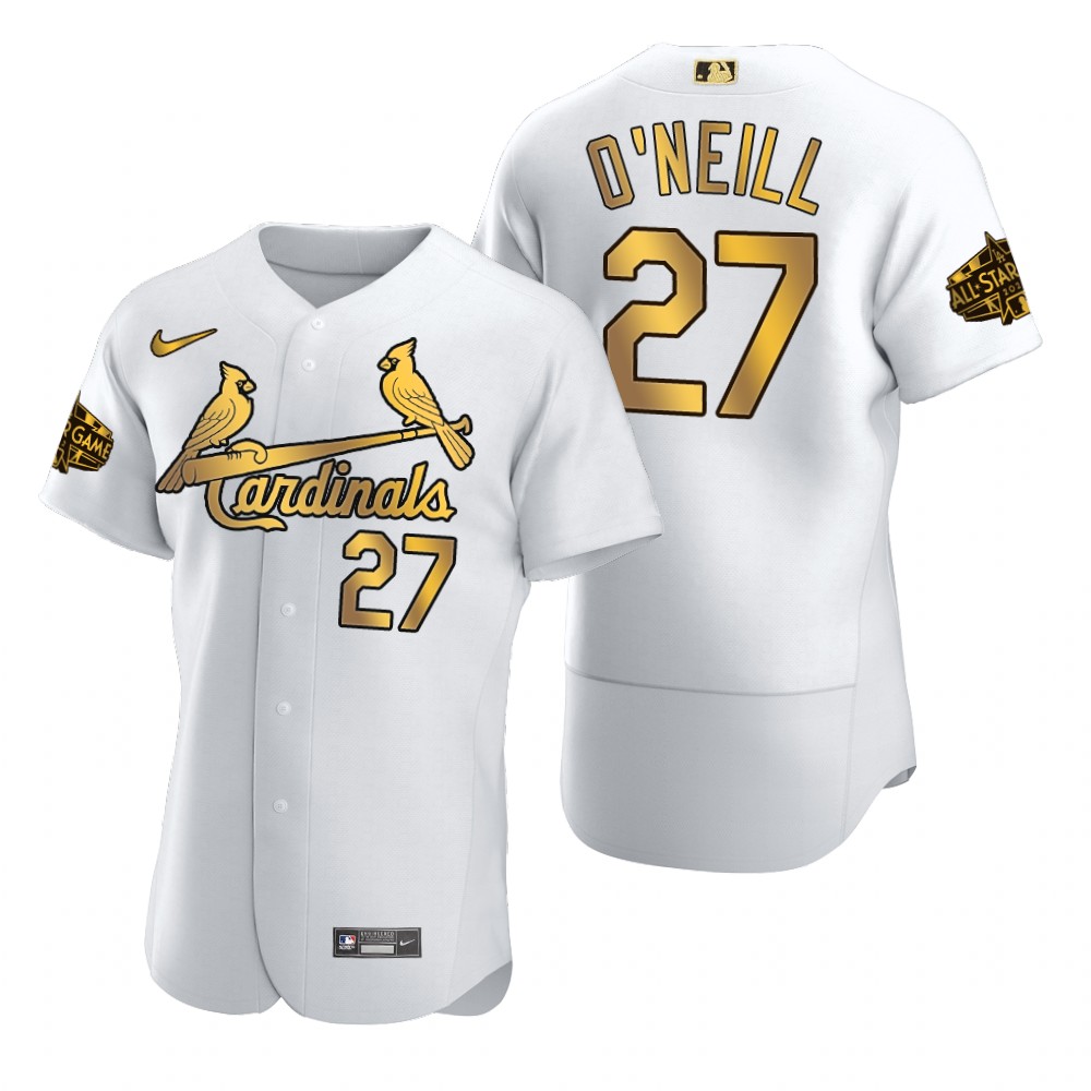 St. Louis Cardinals Tyler O'Neill White Gold 2022 MLB All-Star Game Jersey