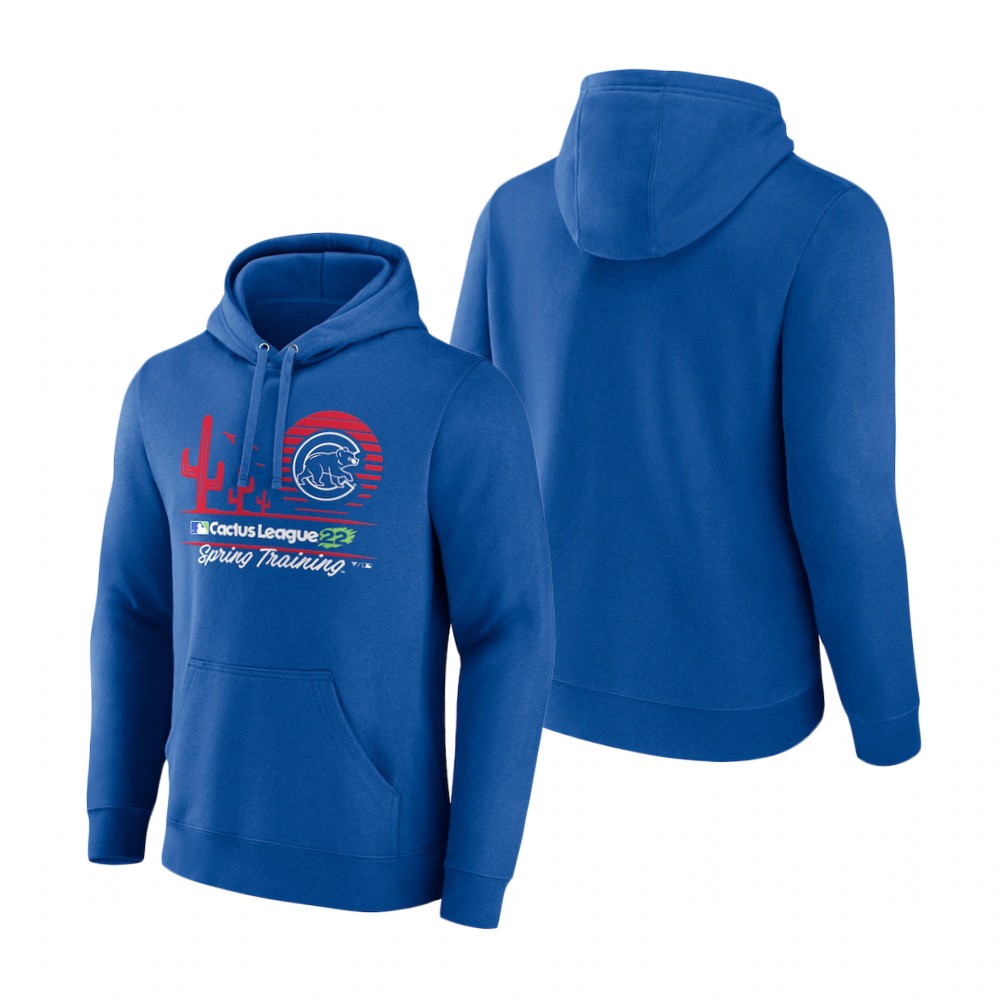 Chicago Cubs Royal 2022 MLB Spring Training Cactus Hoodie