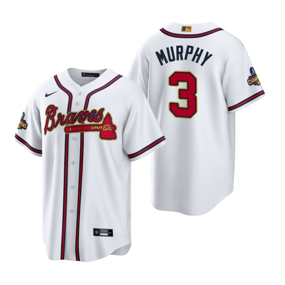 Dale Murphy Atlanta Braves White 2022 Gold Program Replica Jersey Dale Murphy Atlanta Braves White 2022 Gold Program Replica Jersey