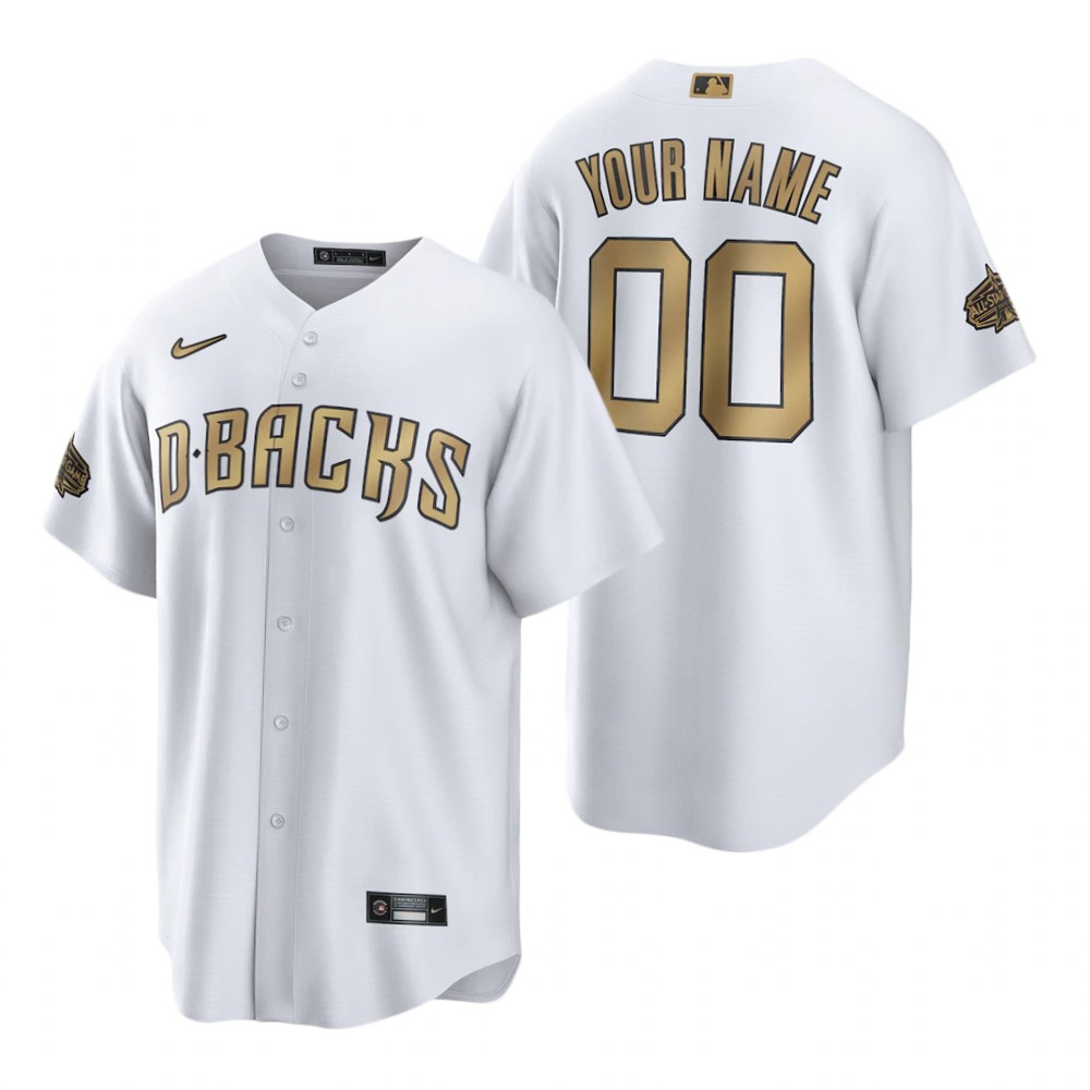 Arizona Diamondbacks Custom White 2022 MLB All-Star Game Replica Jersey Arizona Diamondbacks Custom White 2022 MLB All-Star Game Replica Jersey