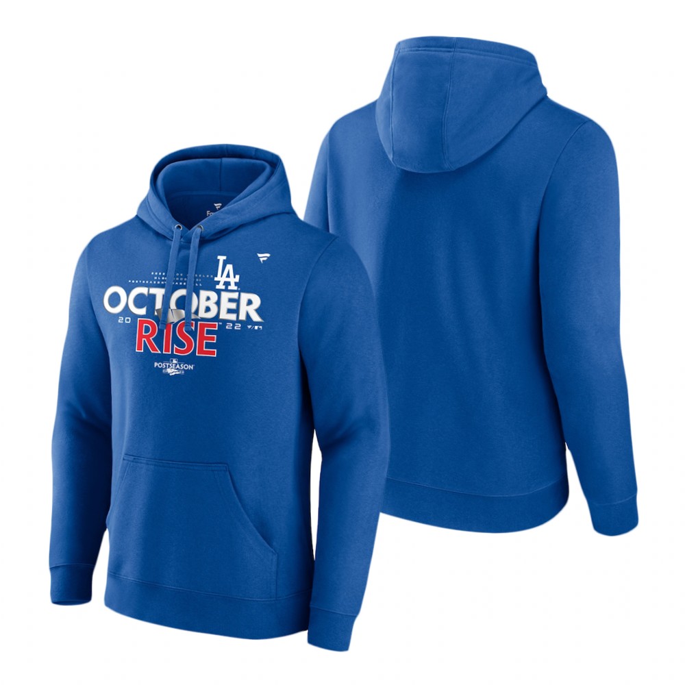 Los Angeles Dodgers Royal 2022 Postseason Locker Room Hoodie