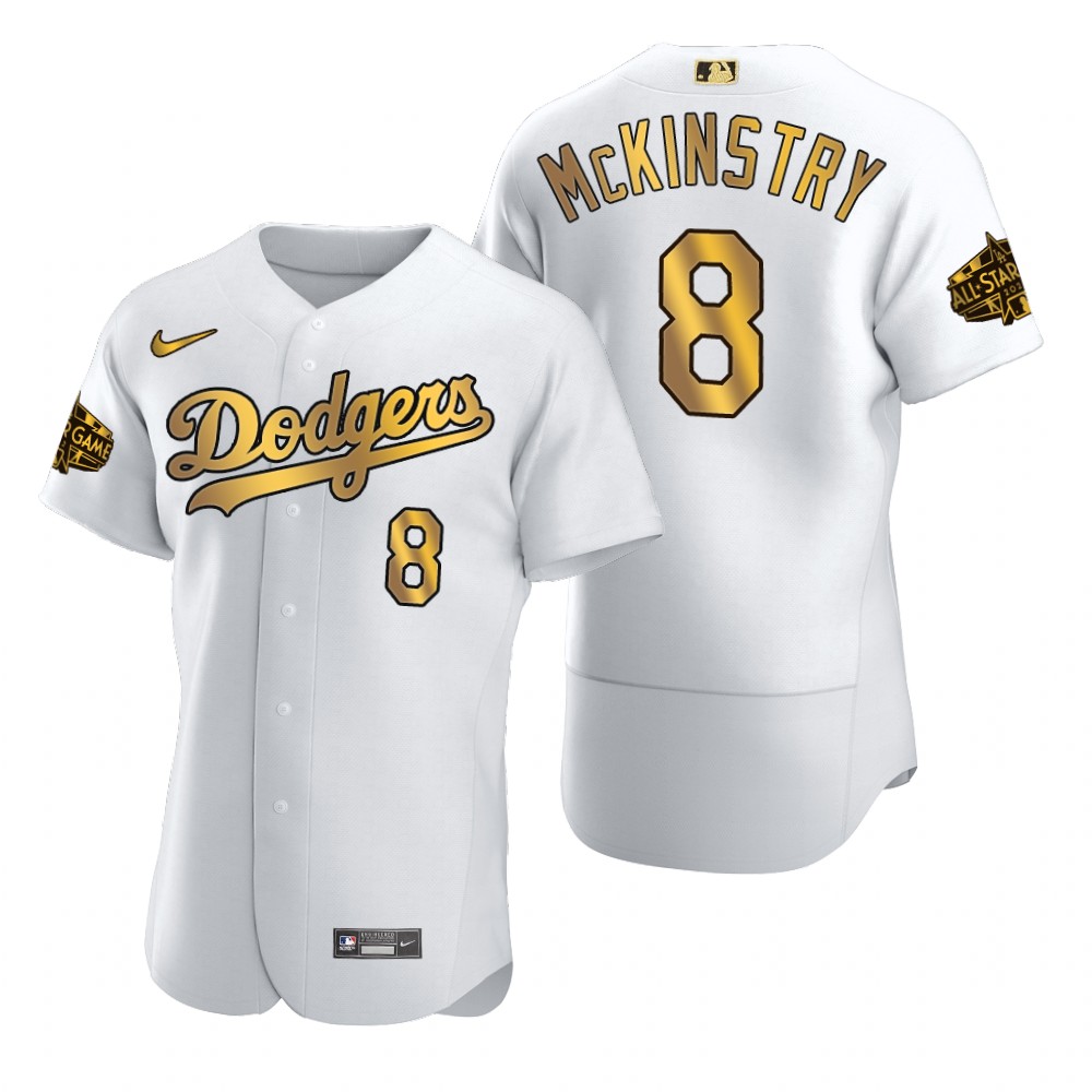 Zach McKinstry Los Angeles Dodgers White Gold 2022 MLB All-Star Game Jersey Zach McKinstry Los Angeles Dodgers White Gold 2022 MLB All-Star Game Jersey