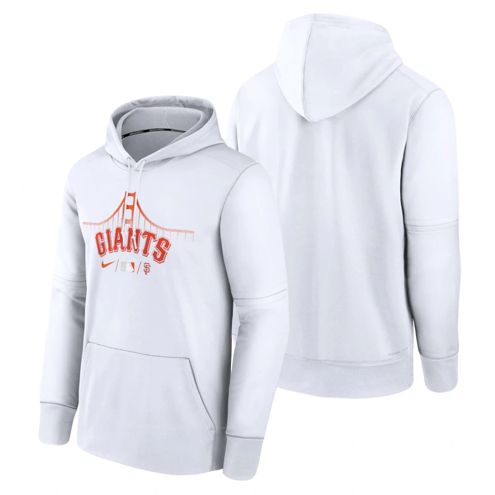 San Francisco Giants White 2022 City Connect Collection Therma Pullover Hoodie San Francisco Giants White 2022 City Connect Collection Therma Pullover Hoodie