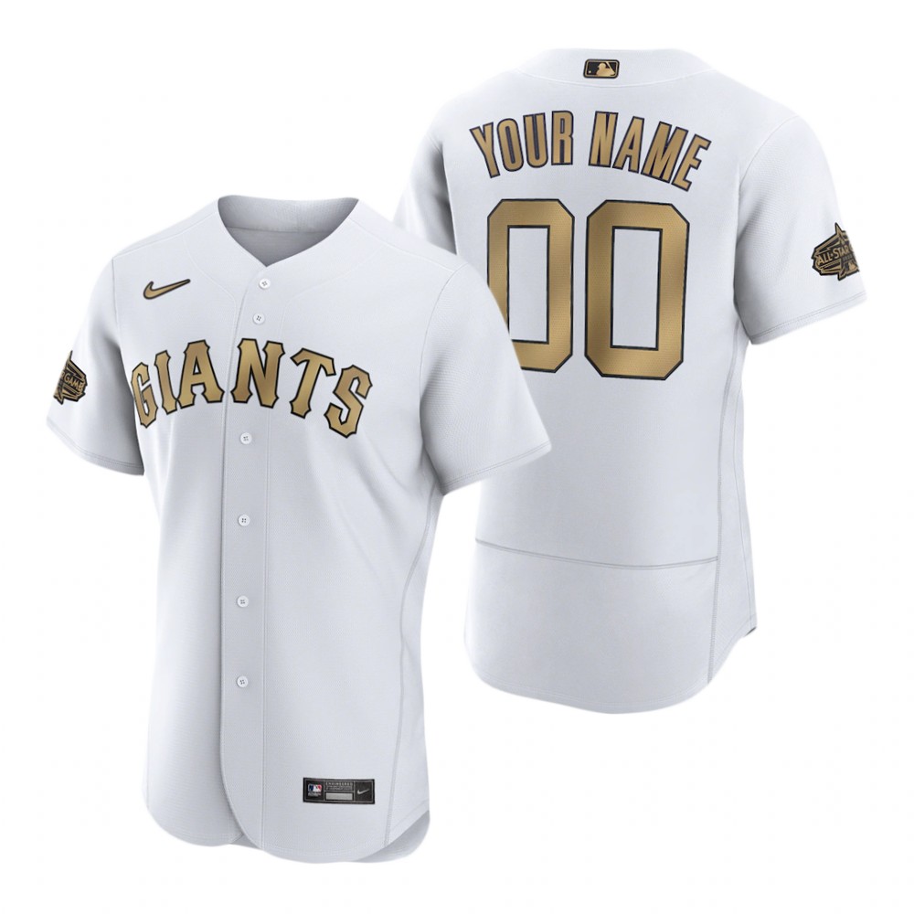 Men's San Francisco Giants Custom White 2022 MLB All-Star Game Authentic Jersey