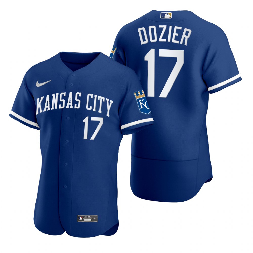 Men's Kansas City Royals Hunter Dozier Royal 2022 Authentic Jersey Men's Kansas City Royals Hunter Dozier Royal 2022 Authentic Jersey