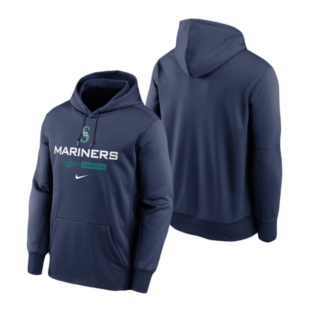 Seattle Mariners Navy 2022 Postseason Dugout Hoodie Seattle Mariners Navy 2022 Postseason Dugout Hoodie