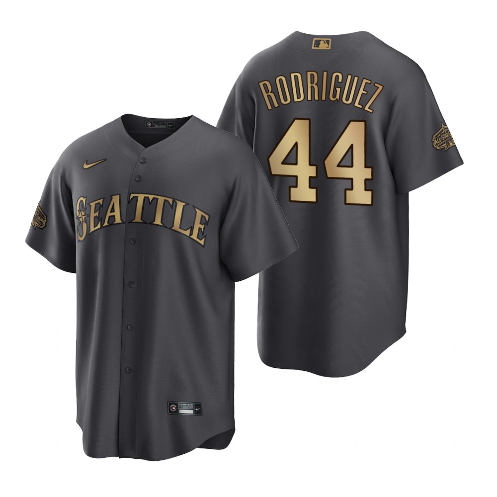 Seattle Mariners Julio Rodriguez Charcoal 2022 MLB All-Star Game Replica Jersey