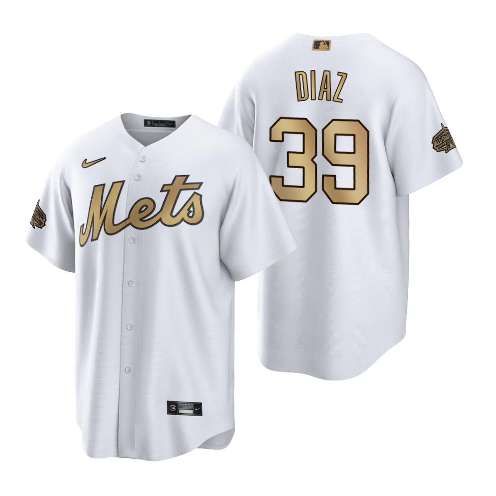 New York Mets Edwin Diaz White 2022 MLB All-Star Game Replica Jersey