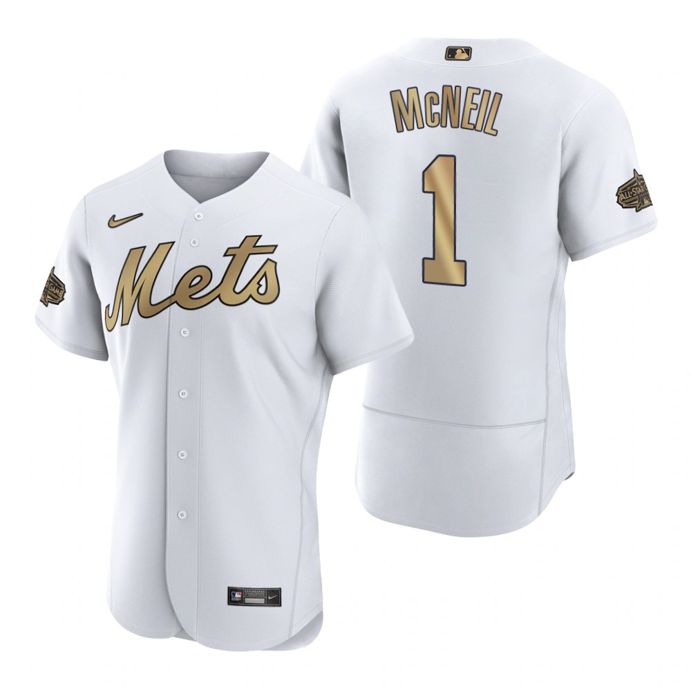 Men's New York Mets Jeff McNeil White 2022 MLB All-Star Game Authentic Jersey