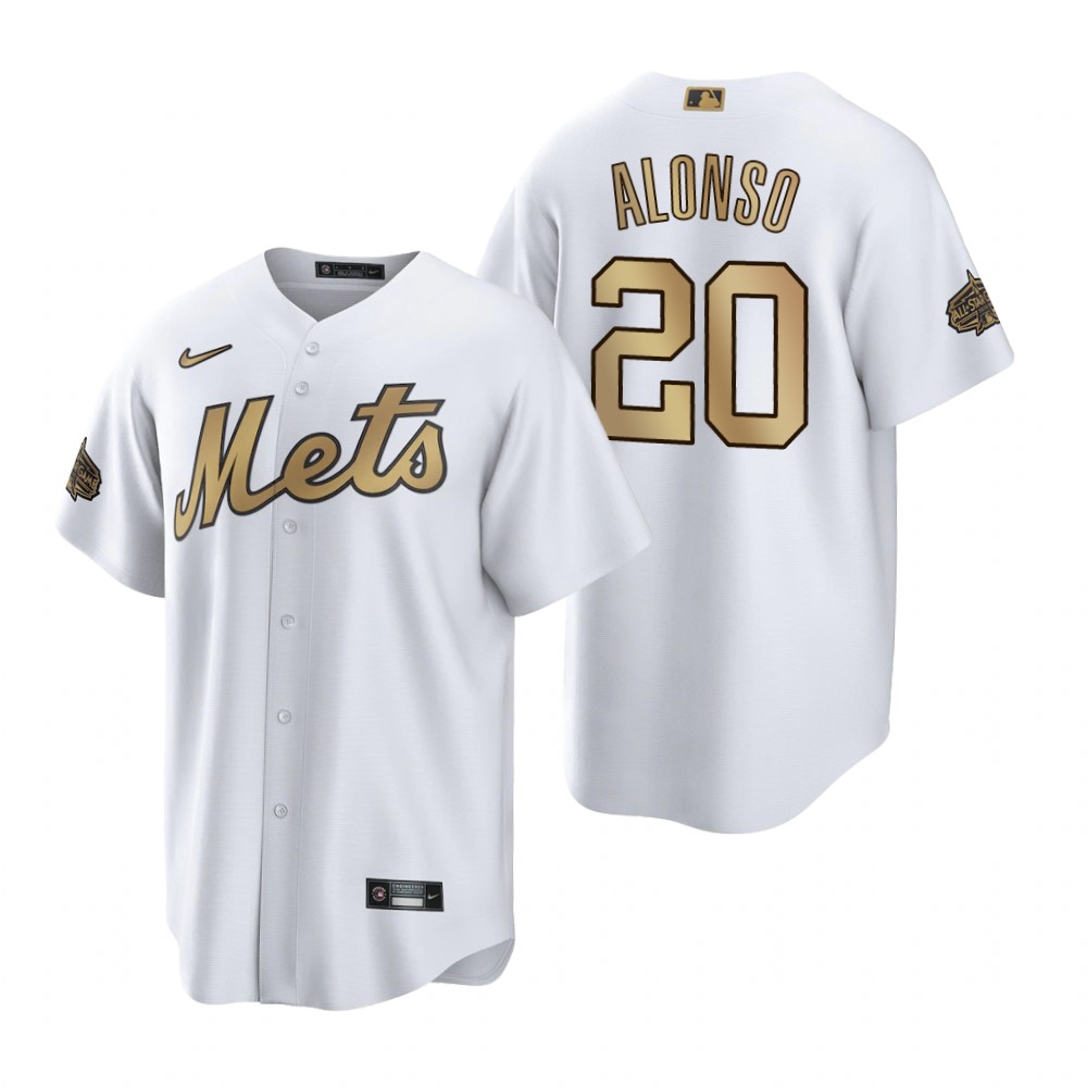 New York Mets Pete Alonso White 2022 MLB All-Star Game Replica Jersey New York Mets Pete Alonso White 2022 MLB All-Star Game Replica Jersey
