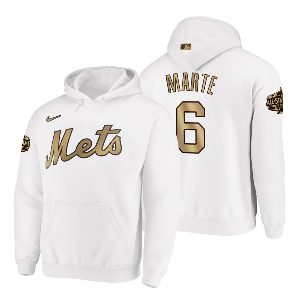 New York Mets Starling Marte White 2022 MLB All-Star Game Hoodie New York Mets Starling Marte White 2022 MLB All-Star Game Hoodie