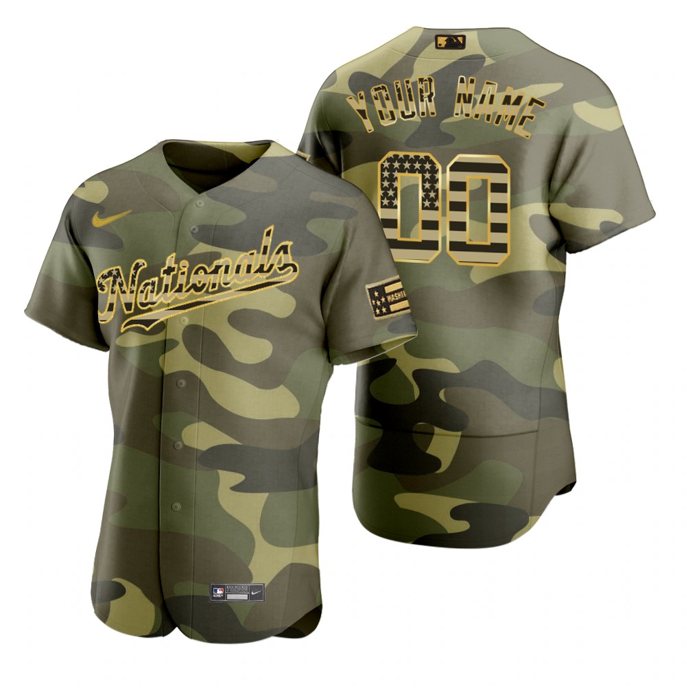 Washington Nationals Custom Camo Authentic 2022 Armed Forces Day Jersey Washington Nationals Custom Camo Authentic 2022 Armed Forces Day Jersey