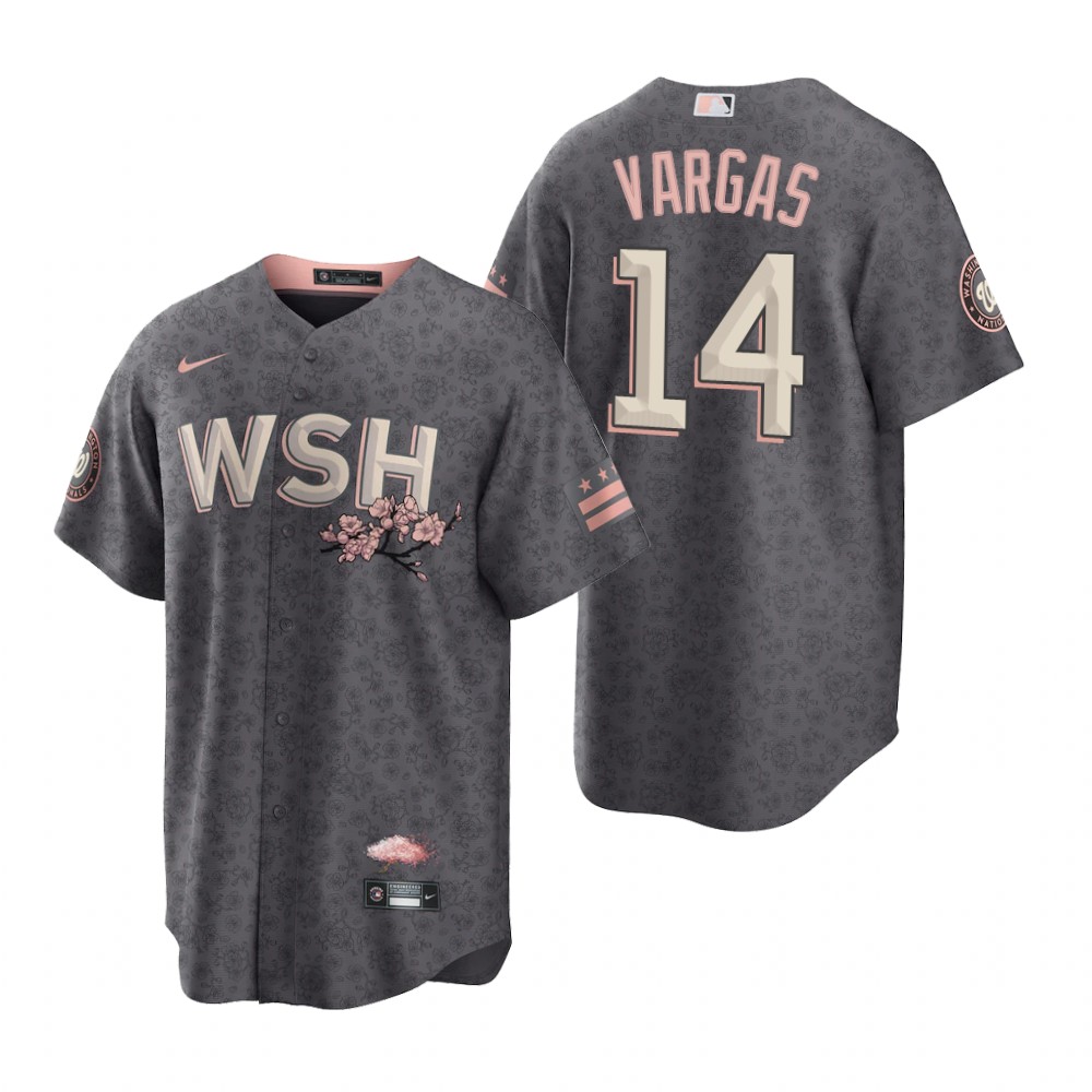Washington Nationals Ildemaro Vargas Gray 2022 City Connect Replica Jersey