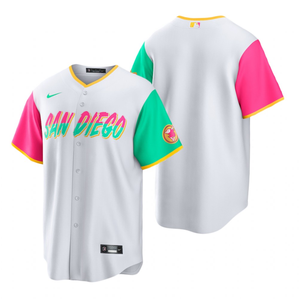 San Diego Padres White 2022 City Connect Replica Team Jersey San Diego Padres White 2022 City Connect Replica Team Jersey