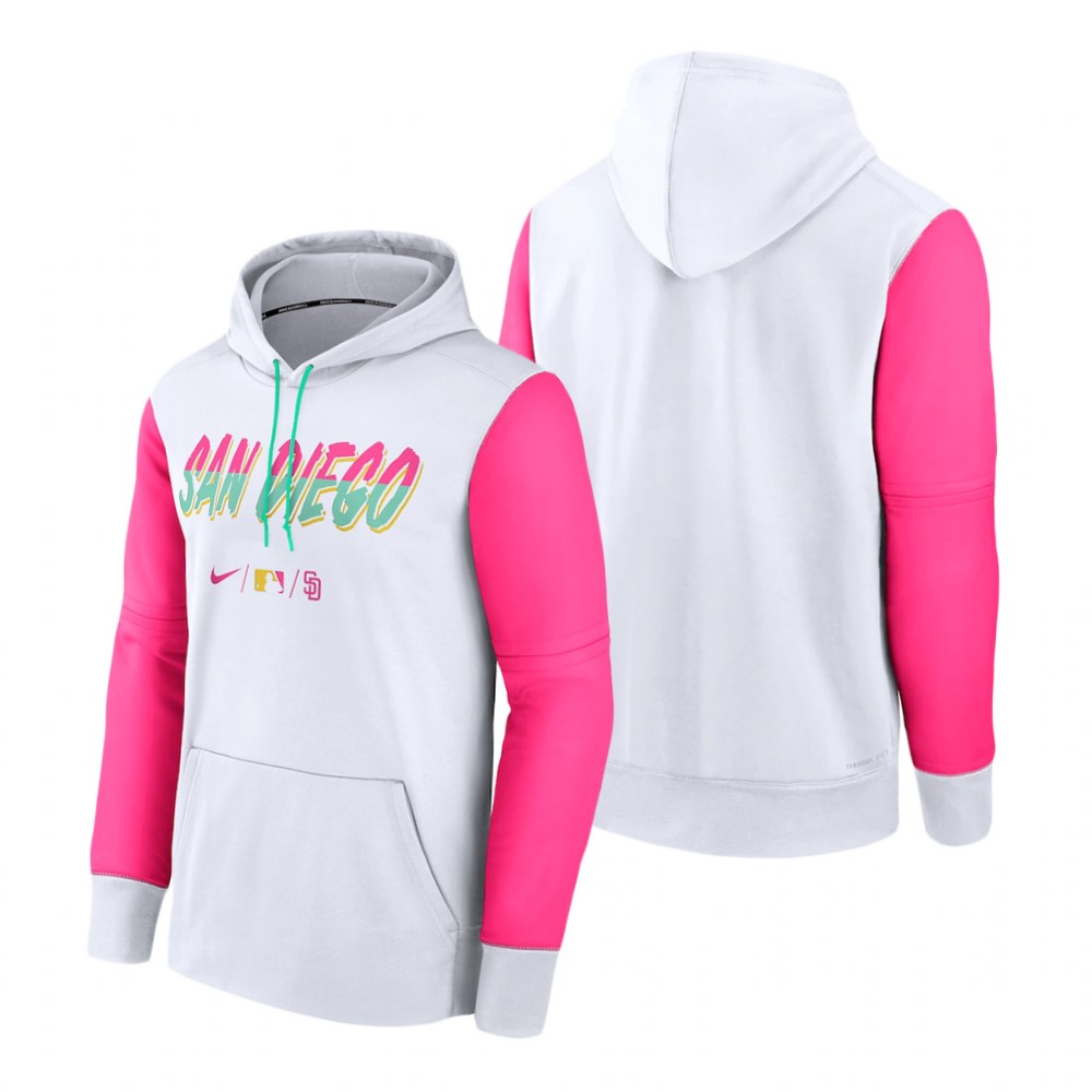 San Diego Padres White 2022 City Connect Collection Therma Hoodie San Diego Padres White 2022 City Connect Collection Therma Hoodie