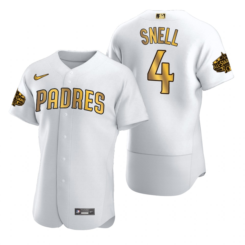 San Diego Padres Blake Snell White Gold 2022 MLB All-Star Game Jersey