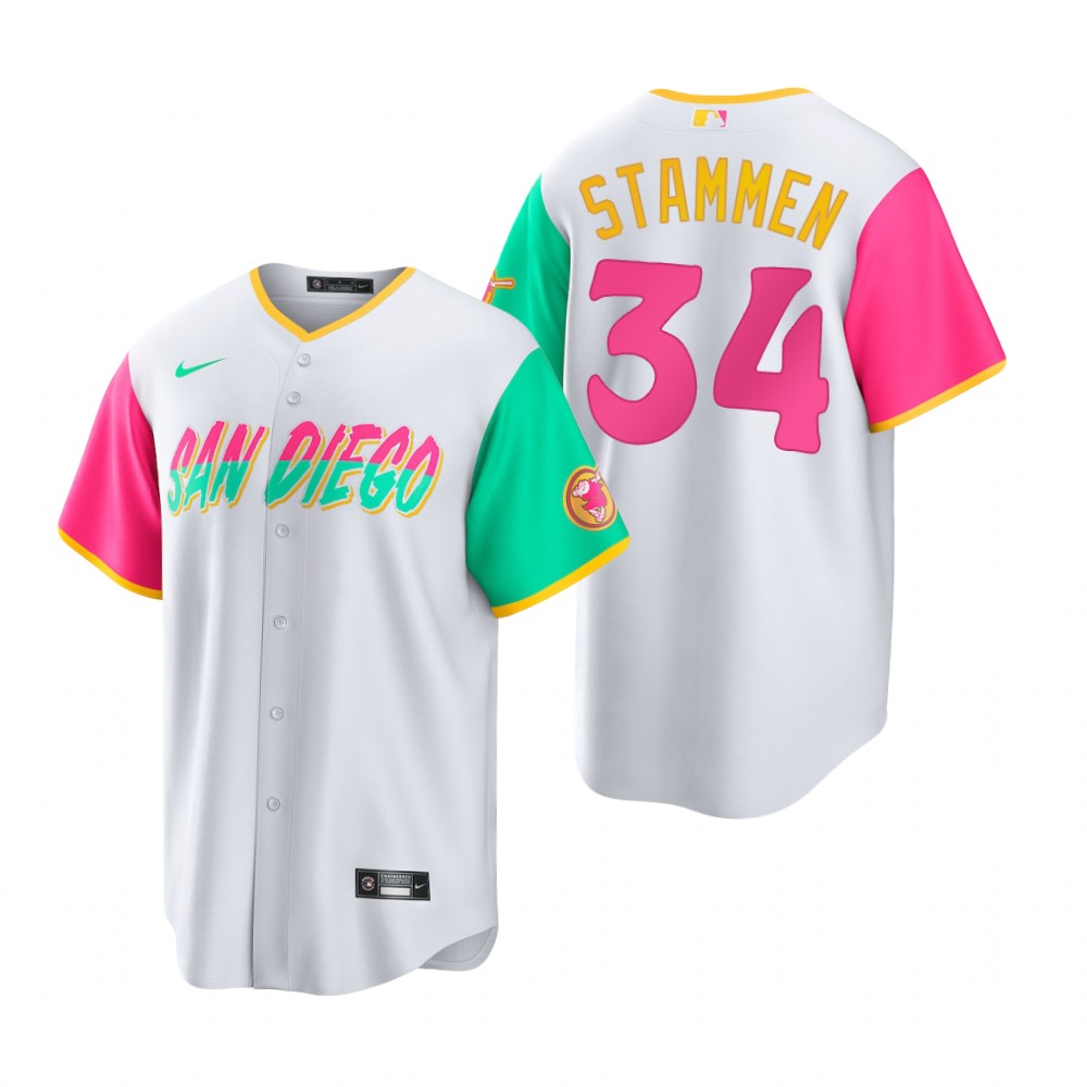 San Diego Padres Craig Stammen White 2022 City Connect Replica Jersey