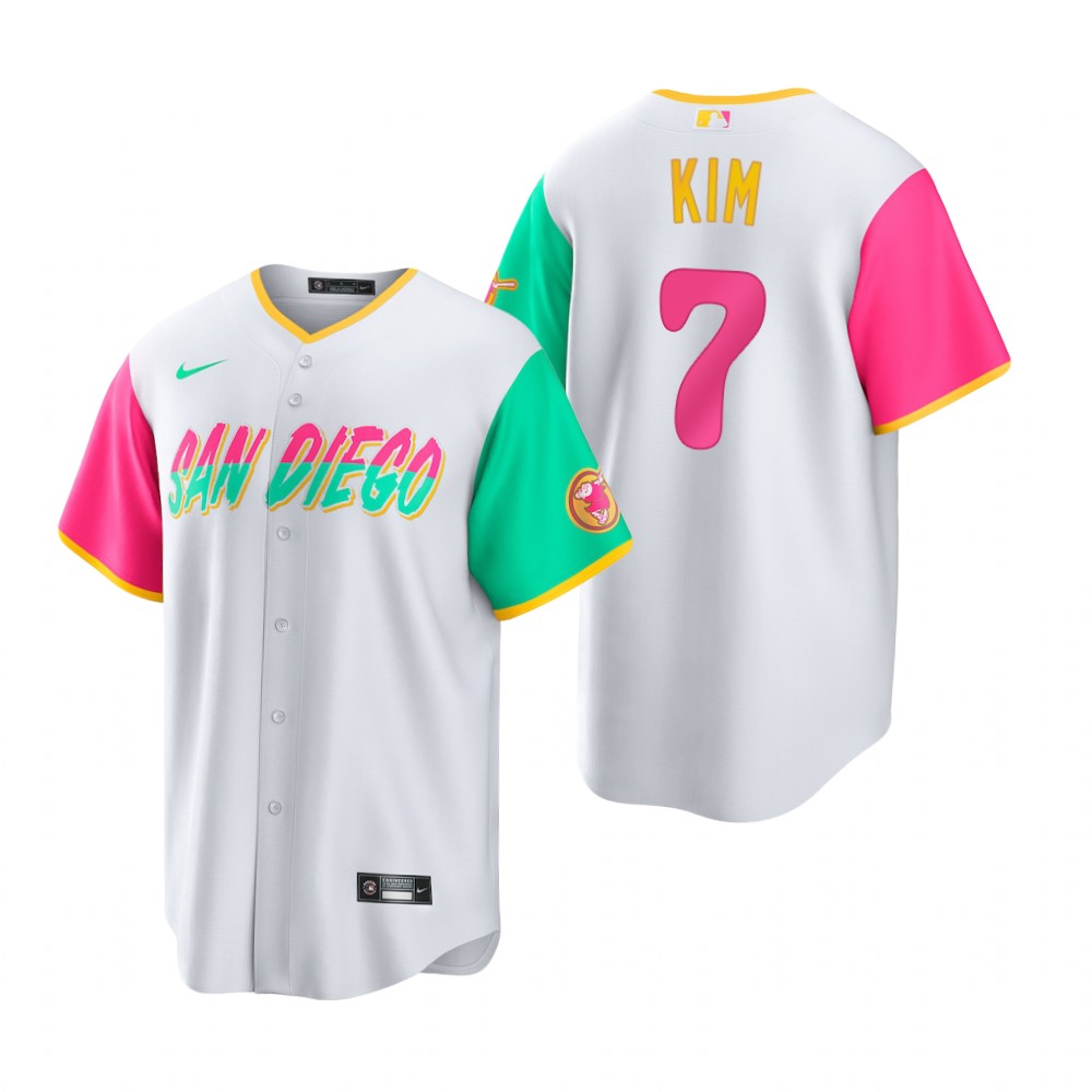 San Diego Padres Ha-Seong Kim White 2022 City Connect Replica Jersey