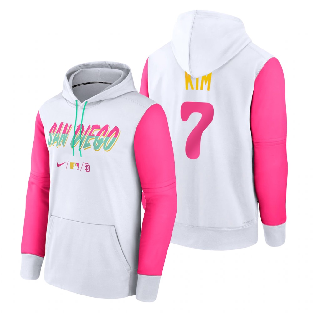 San Diego Padres Ha-Seong Kim White 2022 City Connect Therma Hoodie