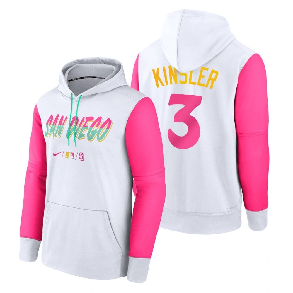 San Diego Padres Ian Kinsler White 2022 City Connect Therma Hoodie San Diego Padres Ian Kinsler White 2022 City Connect Therma Hoodie