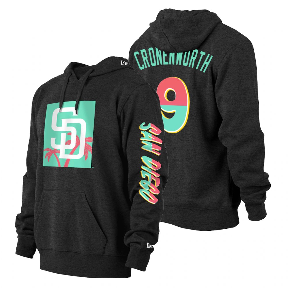 San Diego Padres Jake Cronenworth Black 2022 City Connect Pullover Hoodie