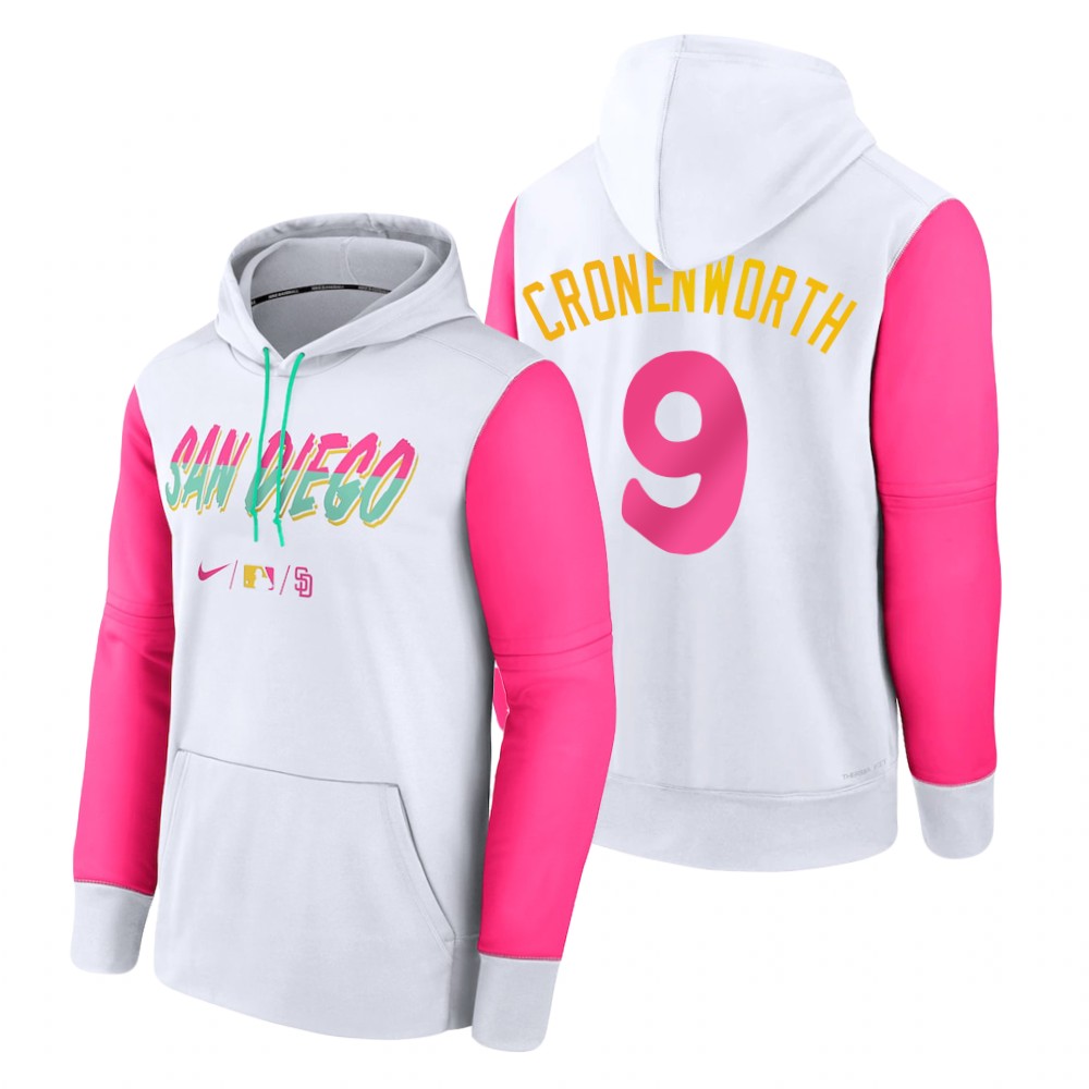 San Diego Padres Jake Cronenworth White 2022 City Connect Therma Hoodie