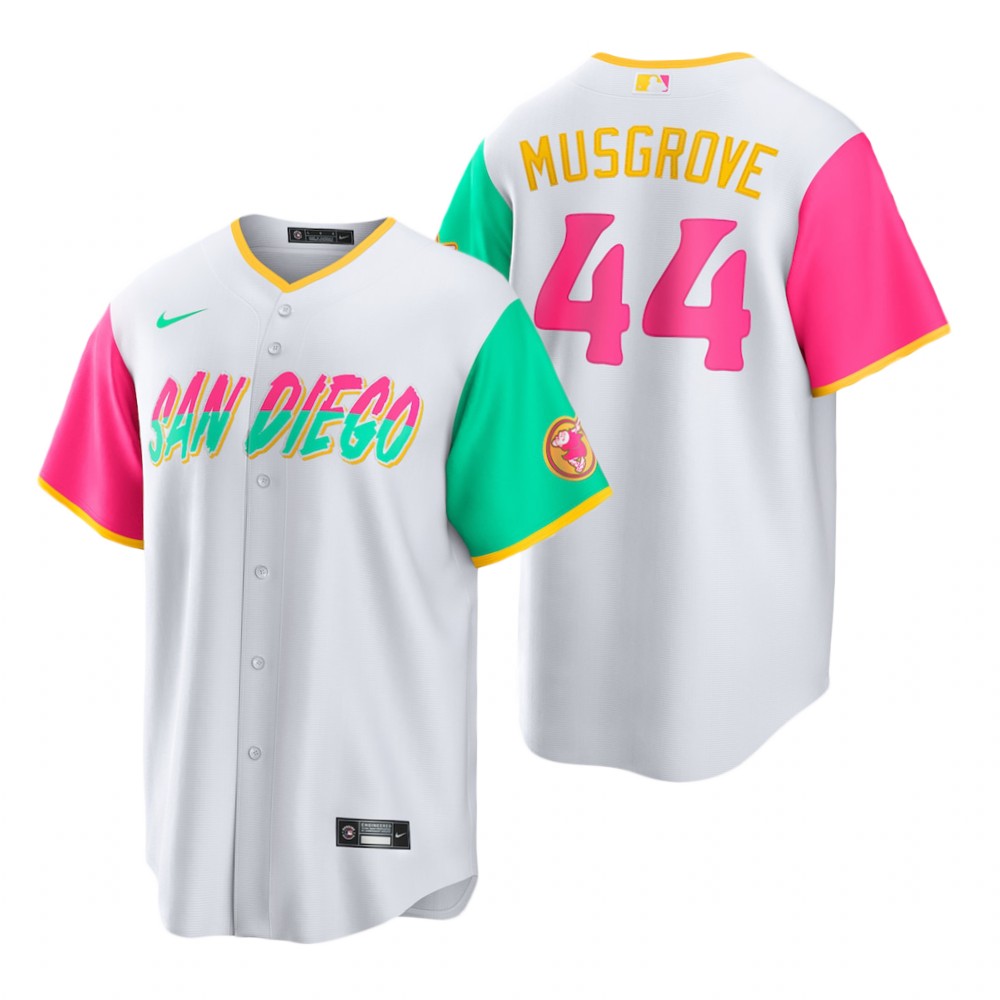 San Diego Padres Joe Musgrove White 2022 City Connect Replica Jersey