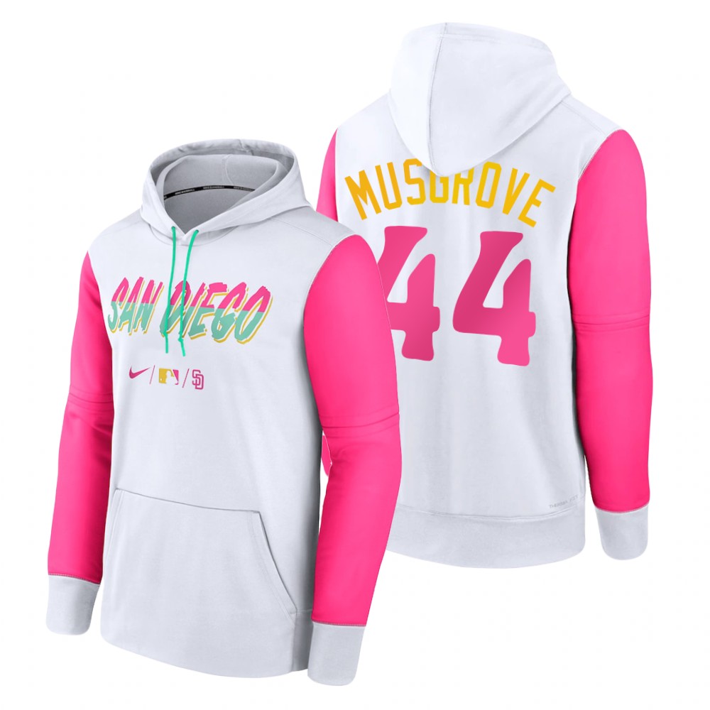 San Diego Padres Joe Musgrove White 2022 City Connect Therma Hoodie