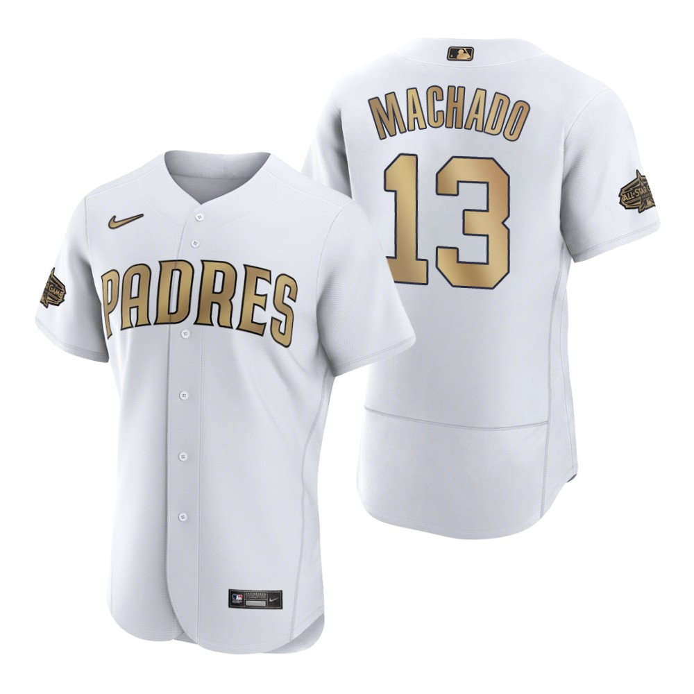 Men's San Diego Padres Manny Machado White 2022 MLB All-Star Game Authentic Jersey