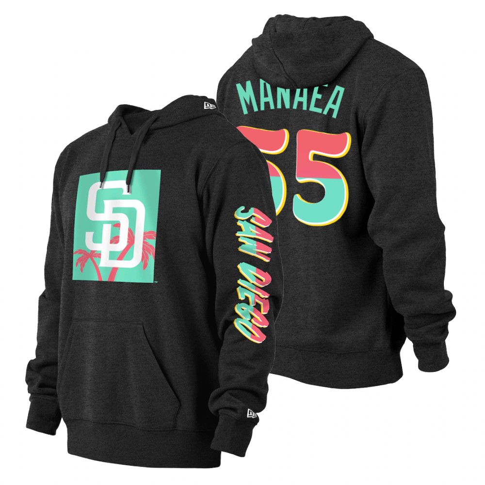 San Diego Padres Sean Manaea Black 2022 City Connect Pullover Hoodie