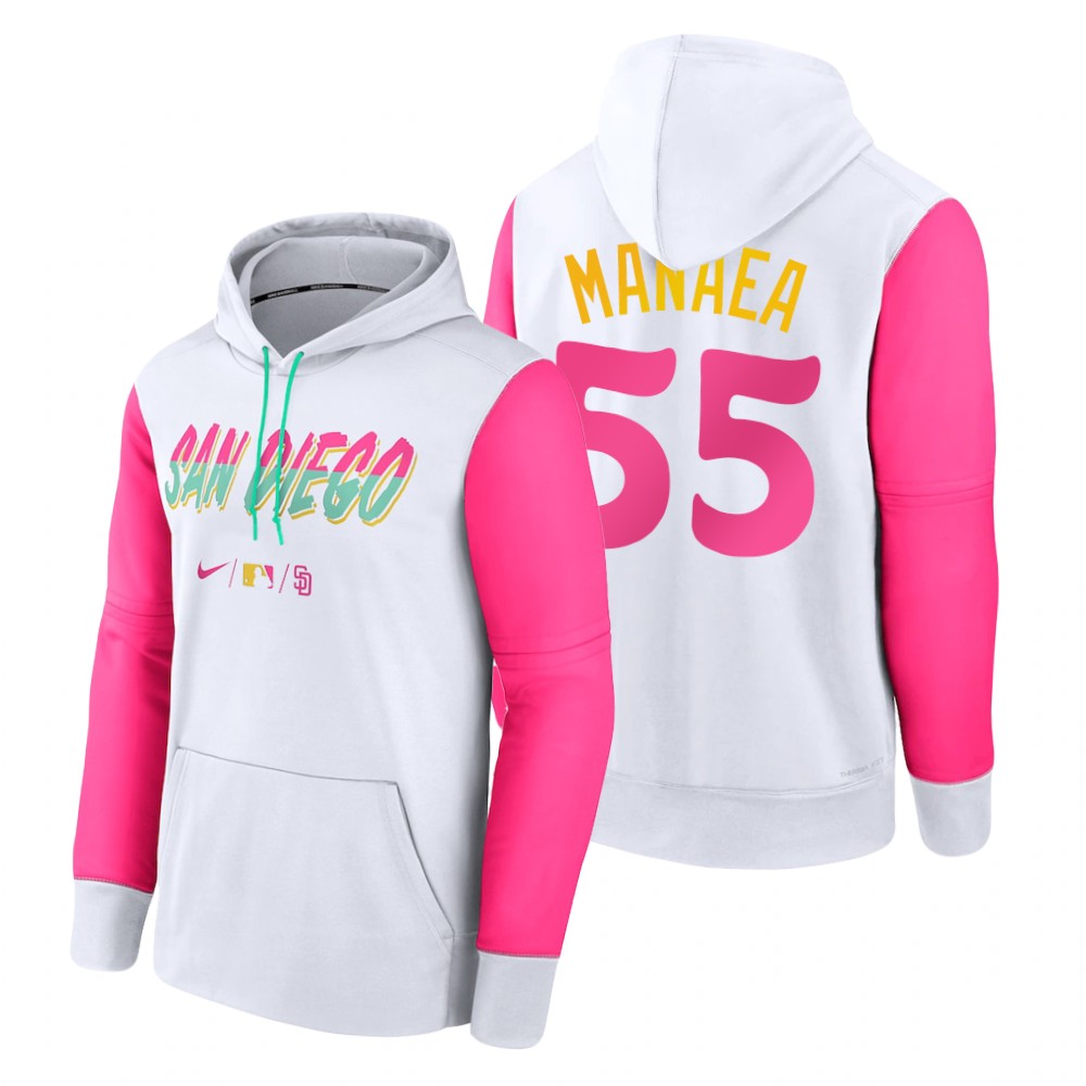 San Diego Padres Sean Manaea White 2022 City Connect Therma Hoodie