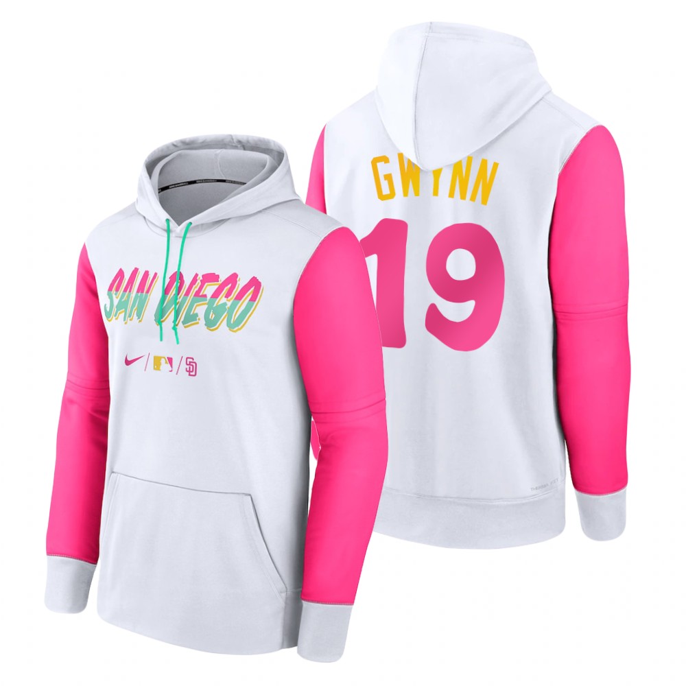 San Diego Padres Tony Gwynn White 2022 City Connect Therma Hoodie
