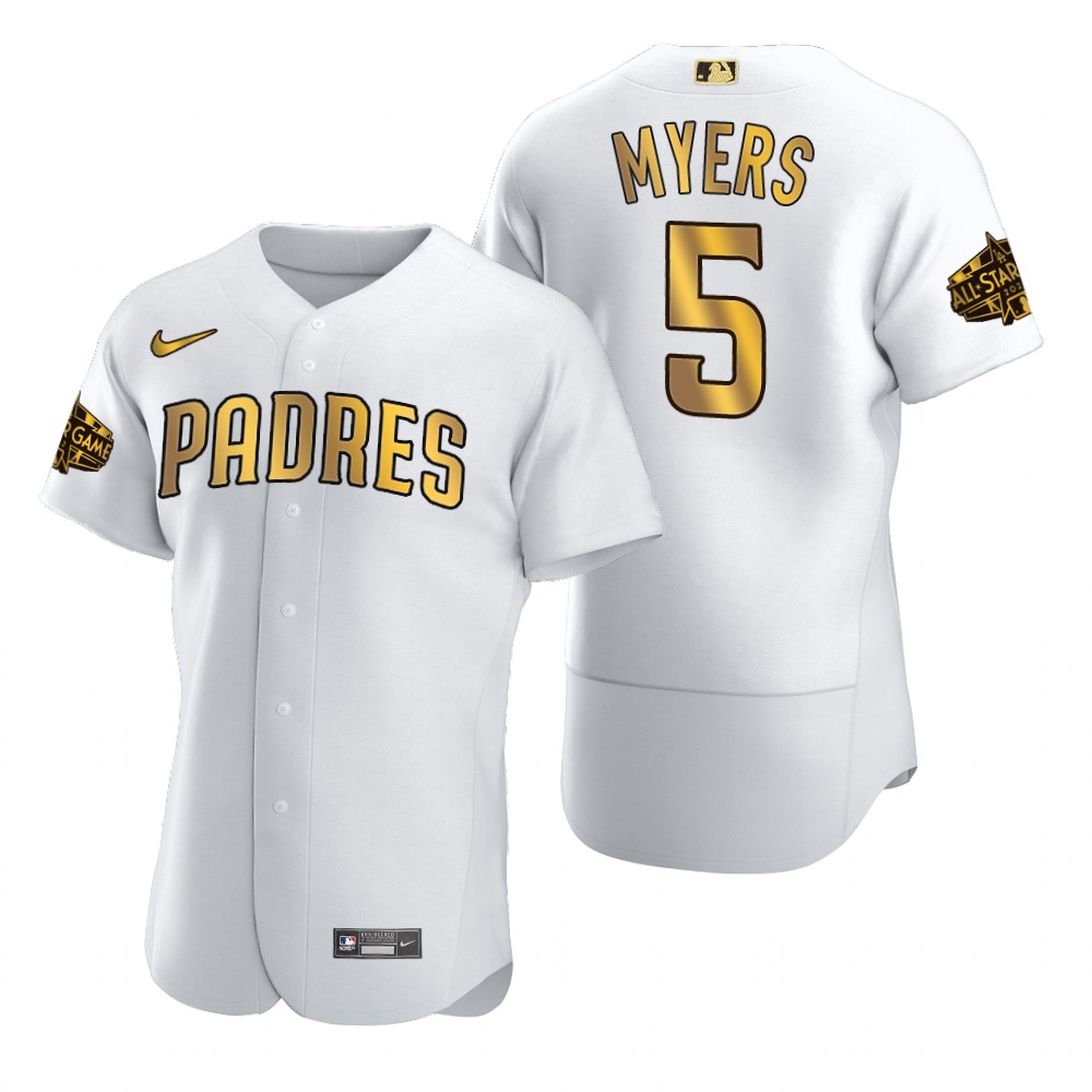 San Diego Padres Wil Myers White Gold 2022 MLB All-Star Game Jersey San Diego Padres Wil Myers White Gold 2022 MLB All-Star Game Jersey