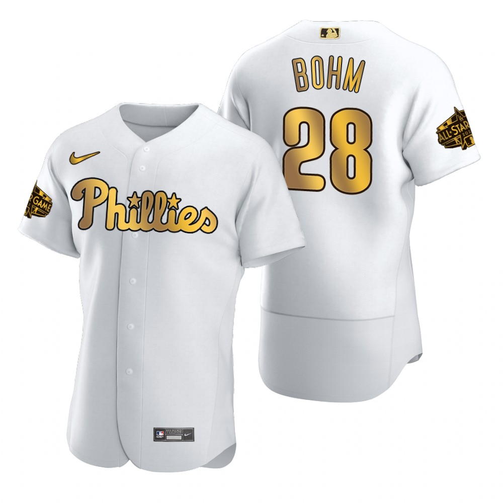 Alec Bohm Philadelphia Phillies White Gold 2022 MLB All-Star Game Jersey