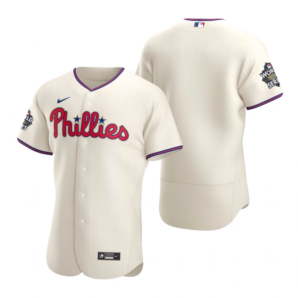 Philadelphia Phillies Cream 2022 World Series Authentic Jersey Philadelphia Phillies Cream 2022 World Series Authentic Jersey