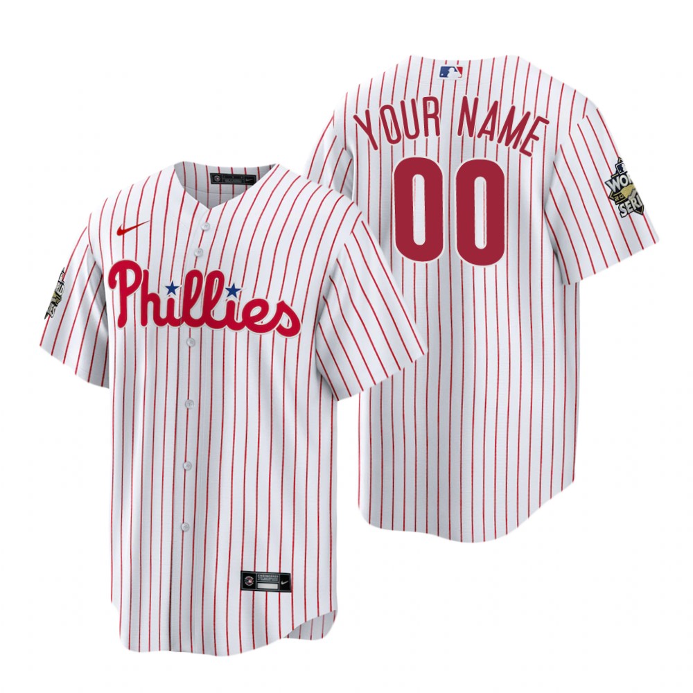 Philadelphia Phillies Custom White 2022 World Series Replica Jersey Philadelphia Phillies Custom White 2022 World Series Replica Jersey