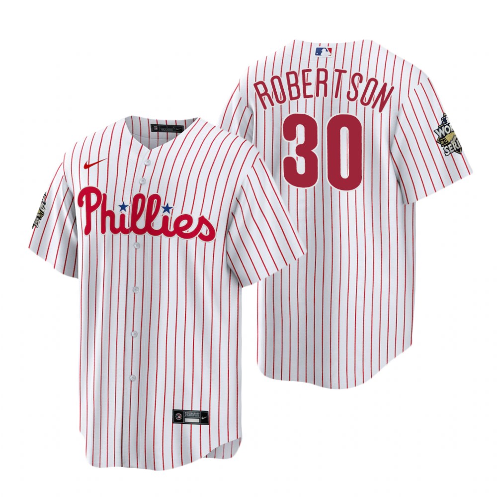 Philadelphia Phillies David Robertson White 2022 World Series Replica Jersey
