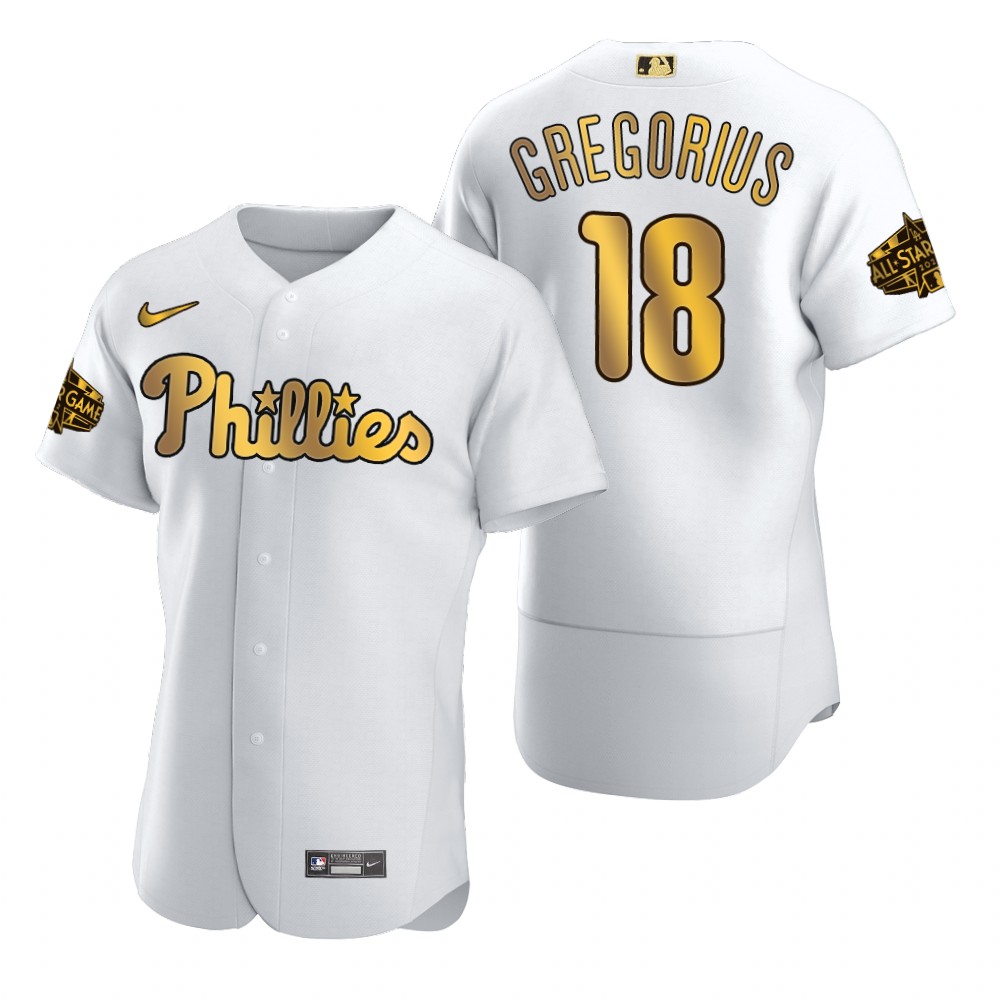 Didi Gregorius Philadelphia Phillies White Gold 2022 MLB All-Star Game Jersey