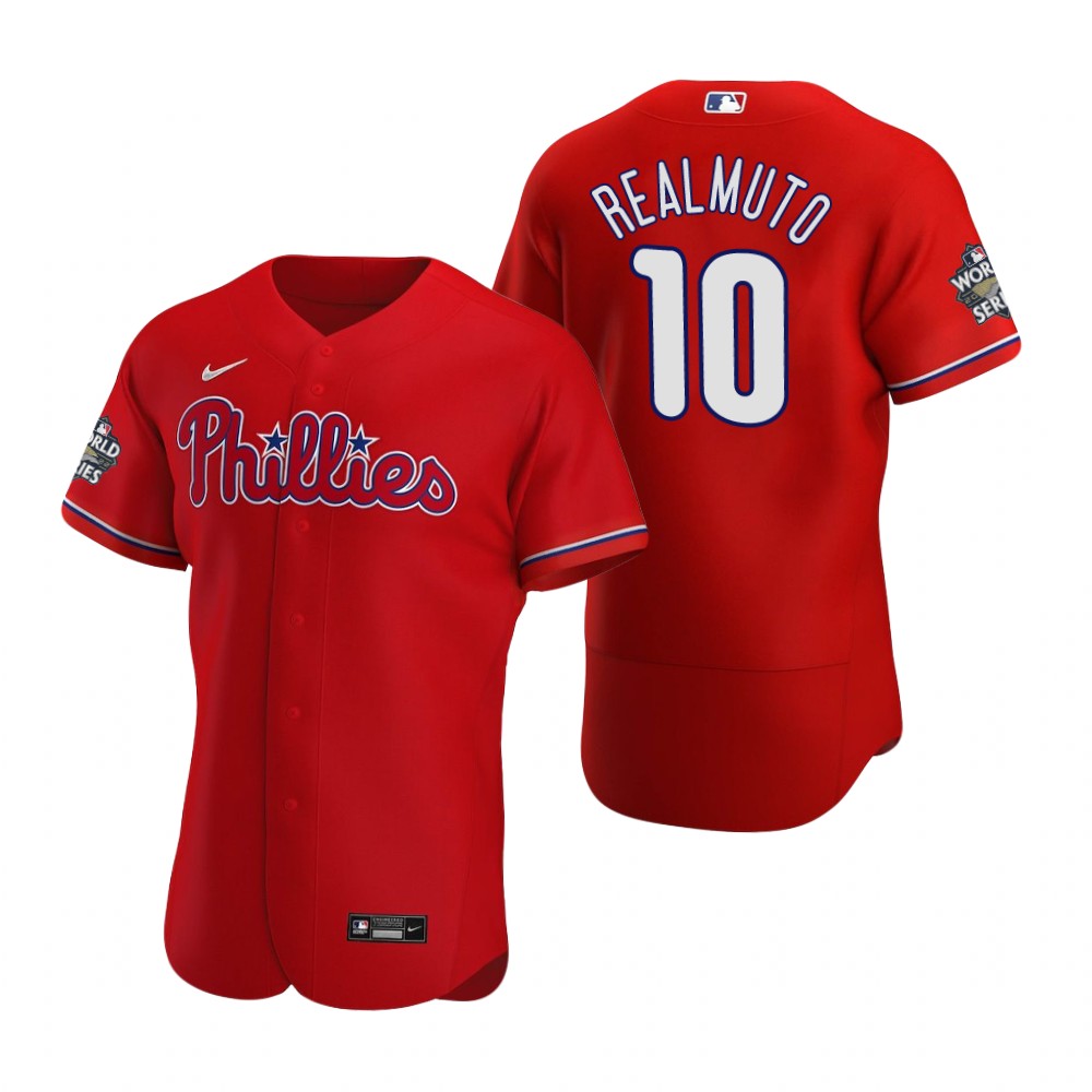 Philadelphia Phillies J.T. Realmuto Red 2022 World Series Authentic Jersey