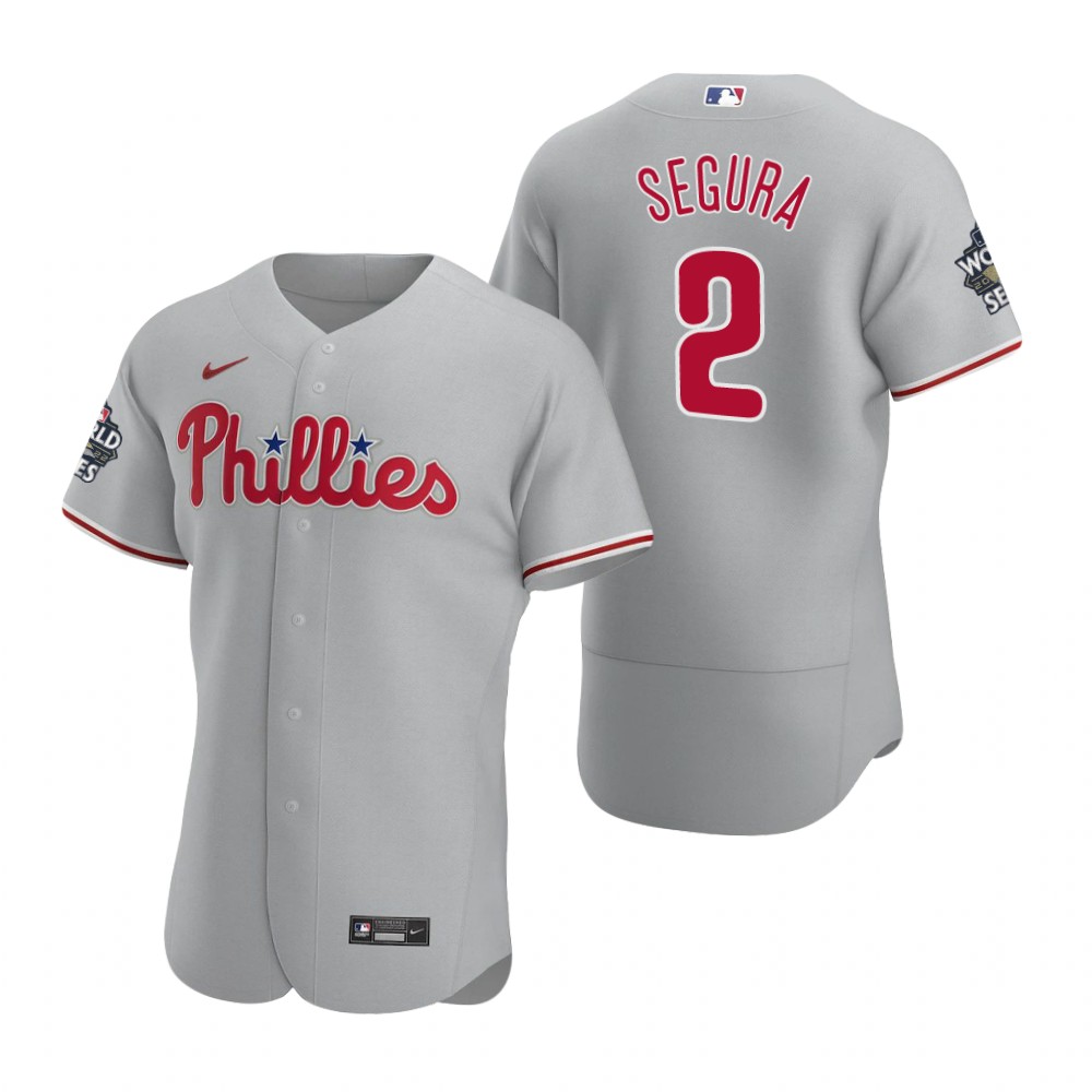Philadelphia Phillies Jean Segura Gray 2022 World Series Authentic Jersey