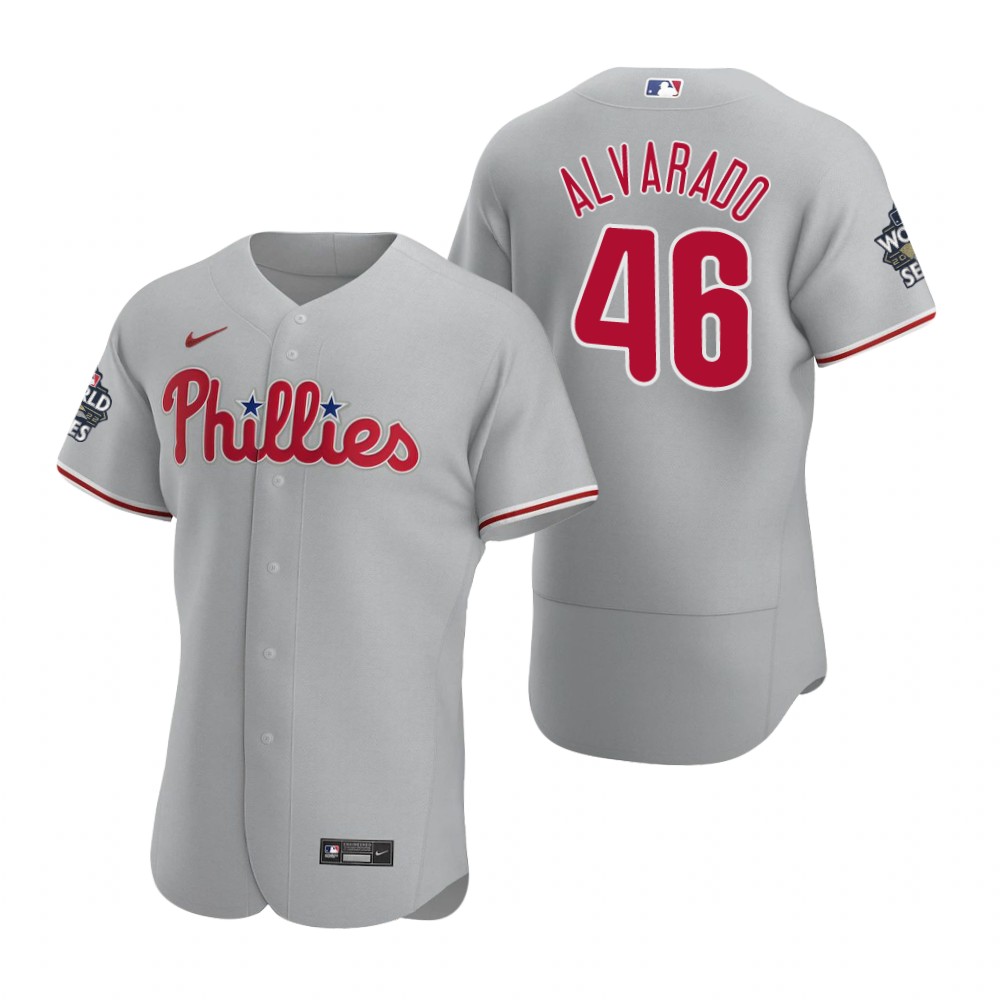 Philadelphia Phillies Jose Alvarado Gray 2022 World Series Authentic Jersey