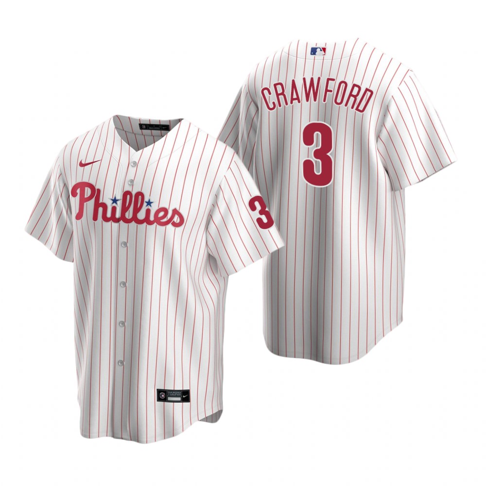 Philadelphia Phillies Justin Crawford White 2022 MLB Draft Home Replica Jersey