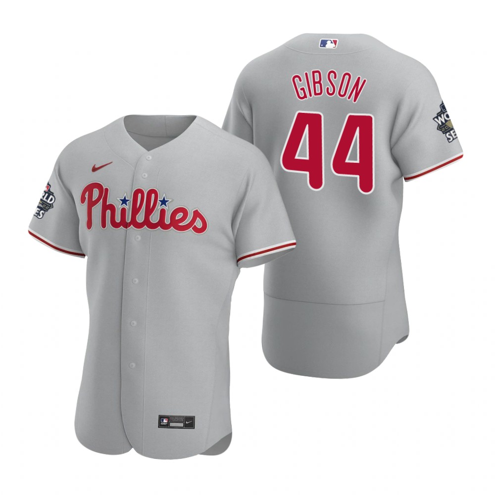 Philadelphia Phillies Kyle Gibson Gray 2022 World Series Authentic Jersey