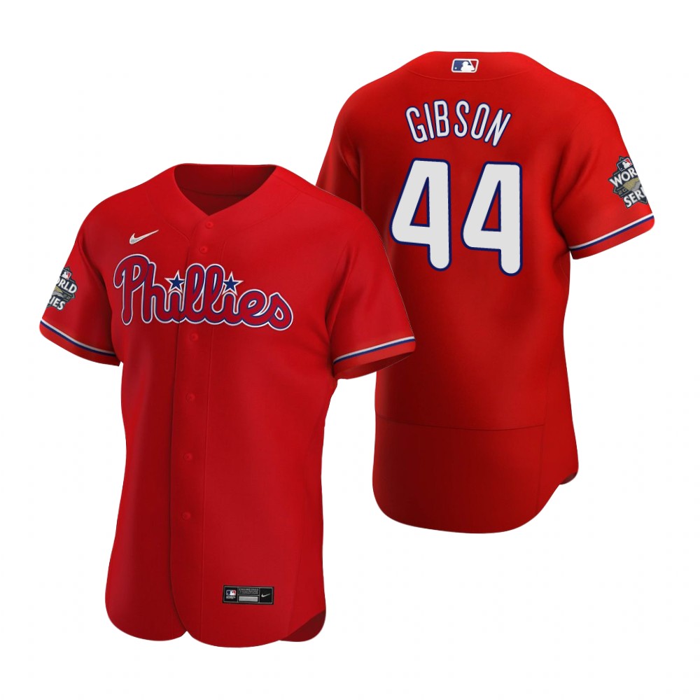 Philadelphia Phillies Kyle Gibson Red 2022 World Series Authentic Jersey