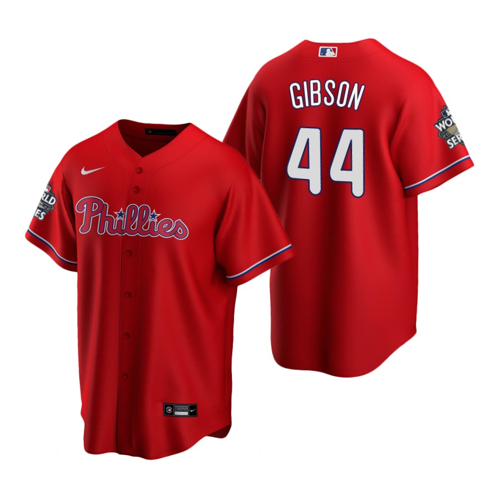 Philadelphia Phillies Kyle Gibson Red 2022 World Series Replica Jersey